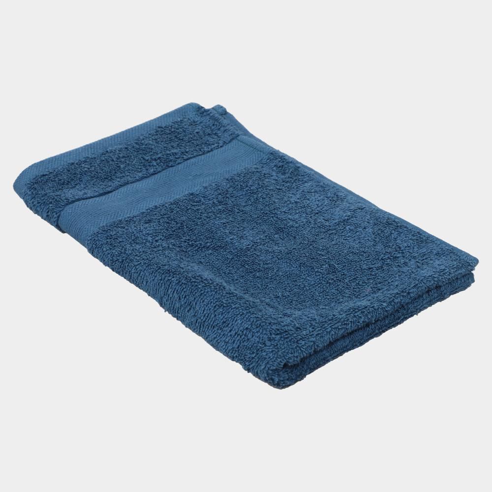 Home Beautiful                         400 GSM Blue Cotton Hand Towel
