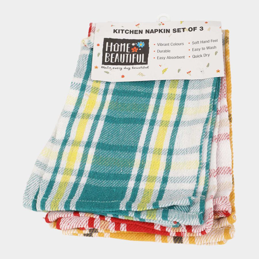 Cotton Kitchen Napkin Set of 3, , large image number null