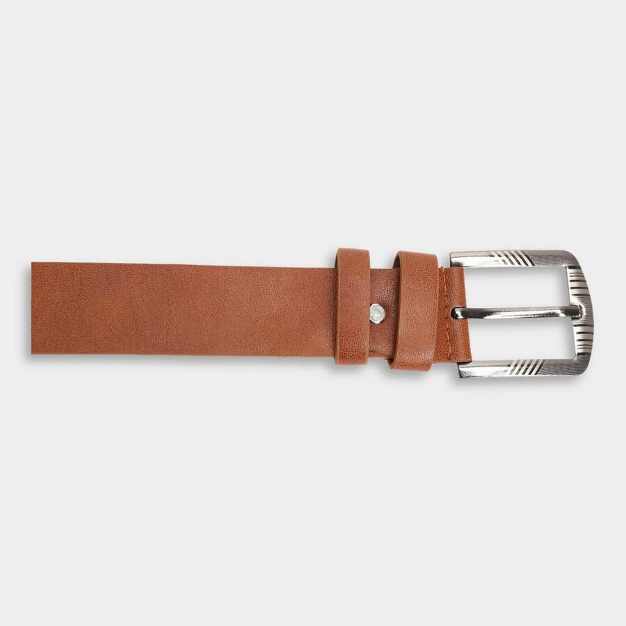 Men's Tan Polyurethane Formal Belt, , large image number null