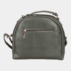Women's Olive Polyurethane Handbag, , small image number null
