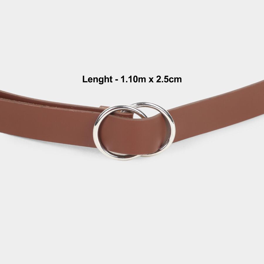 Women's Tan Polyurethane Belt, , large image number null