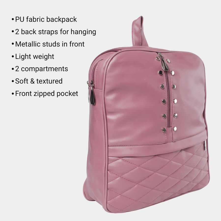 Women Mauve Backpack, , large image number null