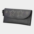 Women's Black Polyurethane Hand Pouch, , small image number null