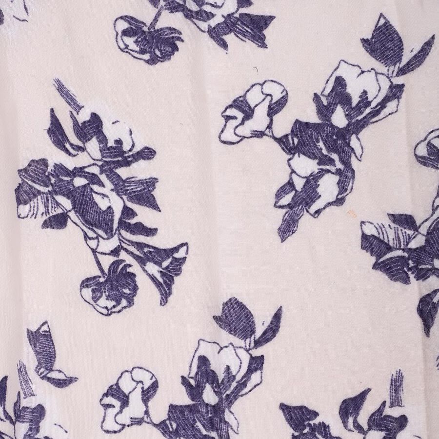 Women's White Nylon/Polyester Scarf, , large