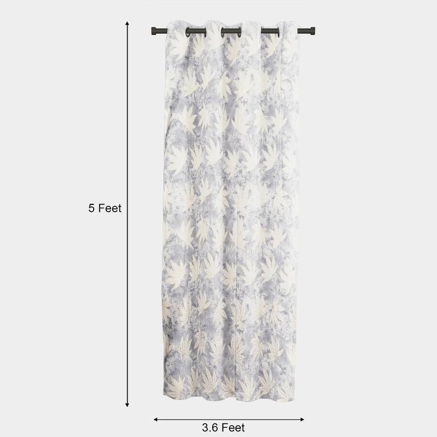 5 ft. Light Grey Polyester Curtain, , large image number null