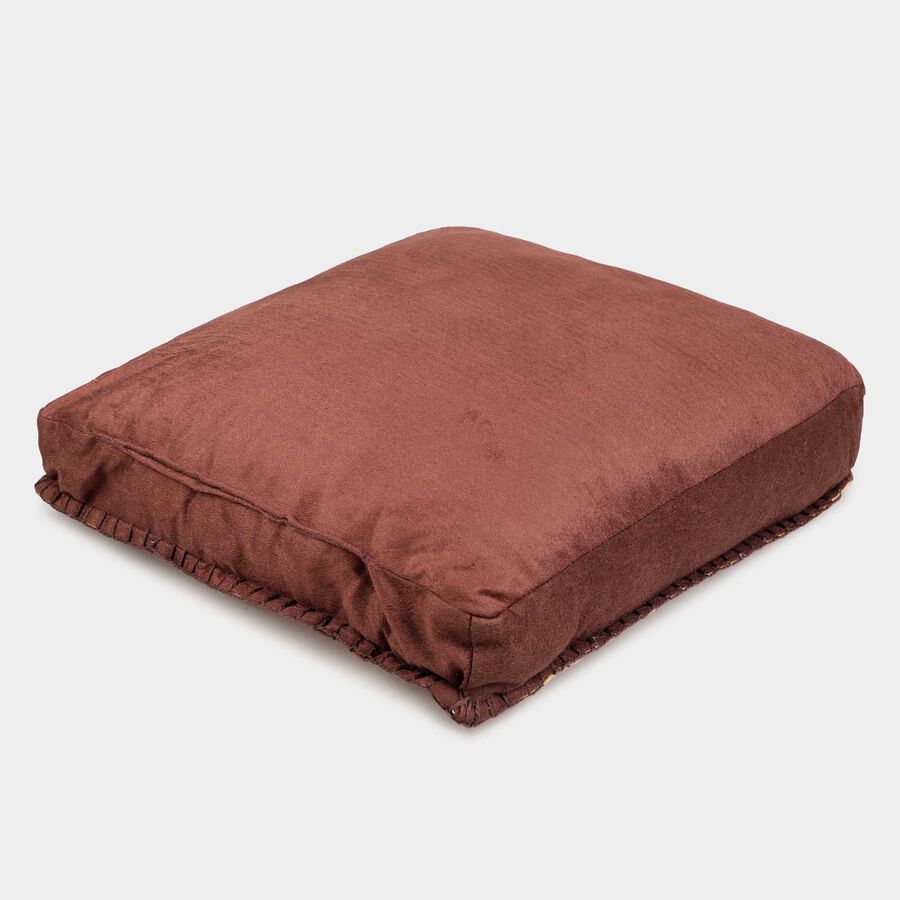 Brown Microfiber Cushion, , large image number null