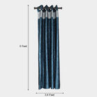 5 ft. Dark Blue Polyester Curtain, , small image number null