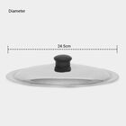 Stainless Steel Multi Purpose Lid (Cover) With Knob - 24.5cm, , small image number null