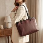 Maroon Polyurethane Hand Bag, , small