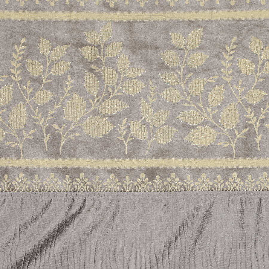 7 ft. Dark Grey Polyester Curtain, , large image number null