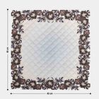 White Floral Printed Cushion Cover, , small