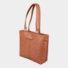 Women's Tan Polyurethane Tote Bag, , small image number null