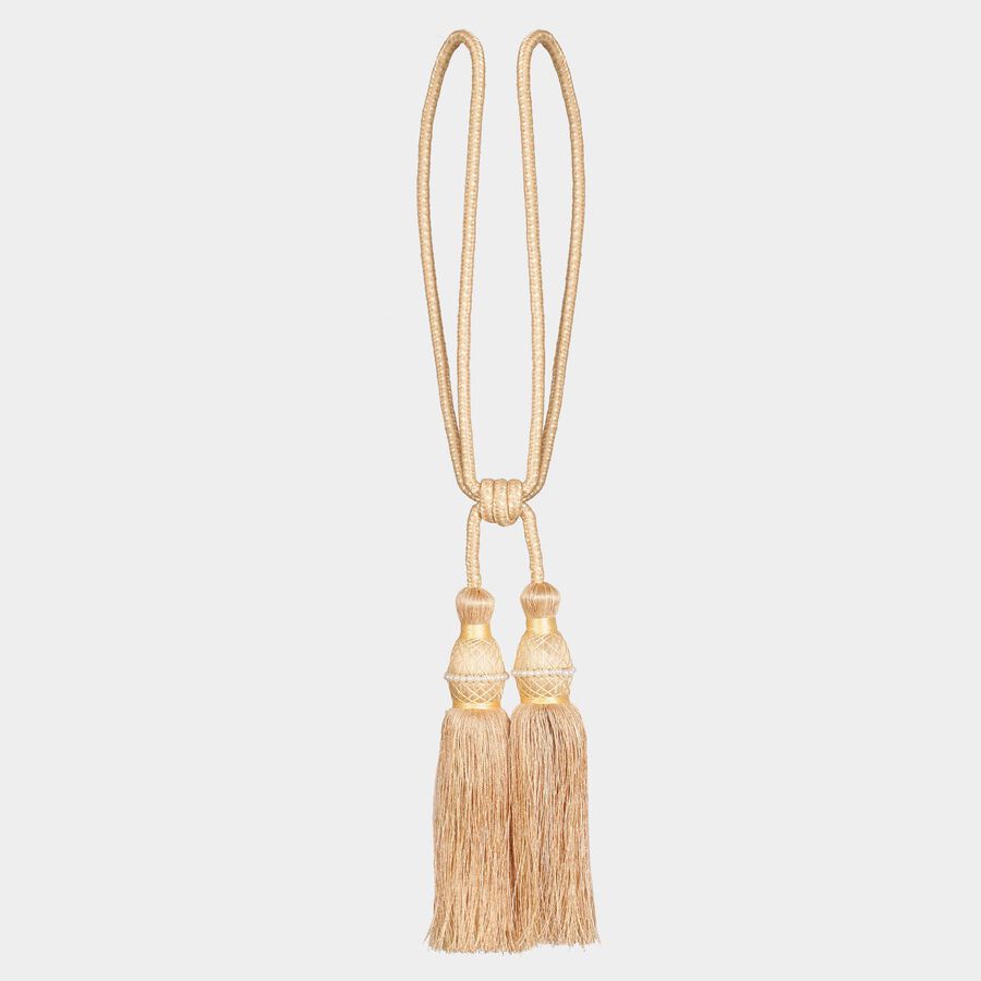 Beige Microfiber Tieback Rope, , large image number null