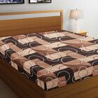 95 GSM Brown Microfiber Double Bedsheet, , small image number null