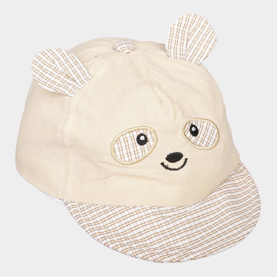 Kids' Off-white Nylon Cap, , large image number null