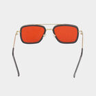 Men's Metal Gradient Square Sunglasses, , small