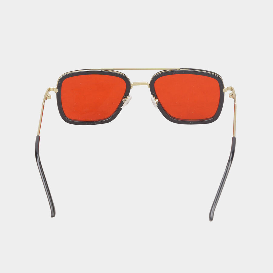 Men's Metal Gradient Square Sunglasses, , large