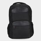 Black Polyester Laptop Back Pack, , small