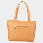 Women's Mustard Polyurethane Tote Bag, , small image number null