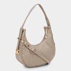 Women's Beige Polyurethane Hand Bag, , small image number null