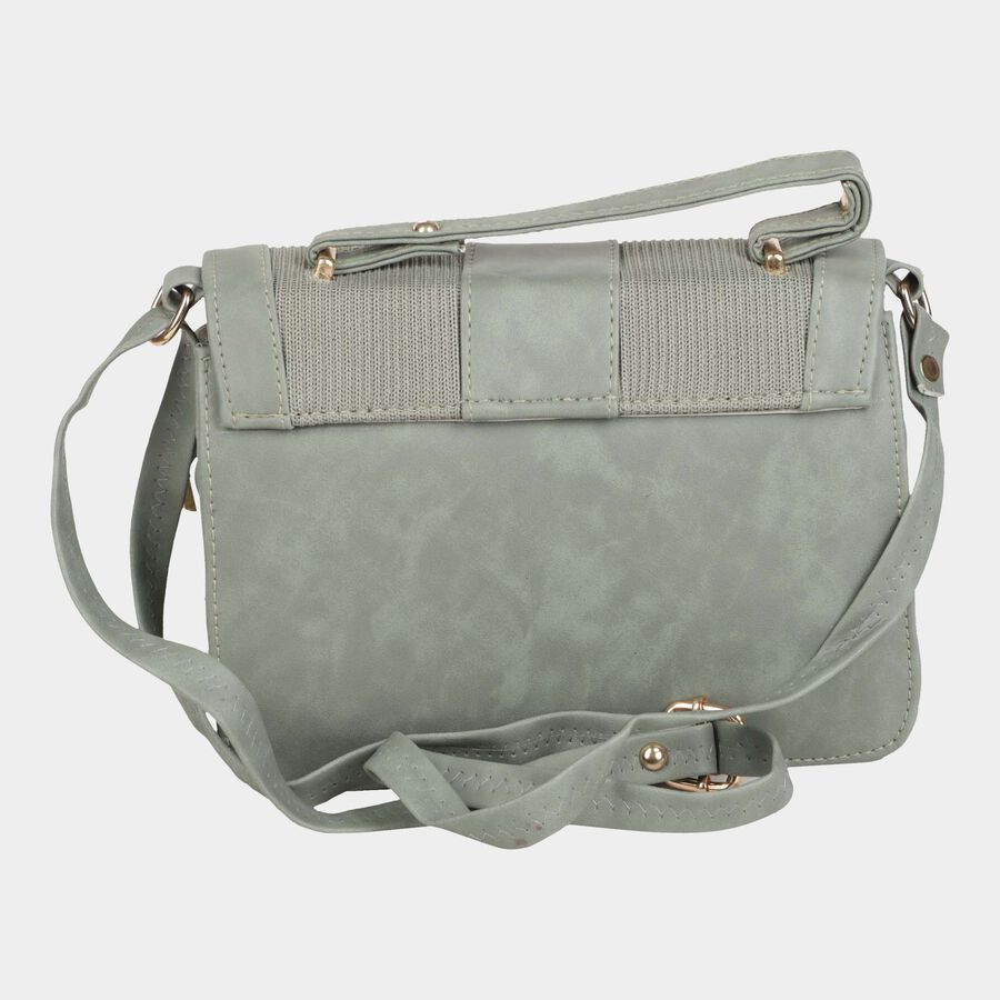Women's Polyurethane Envelope/Zipper Sling Bag, , large image number null