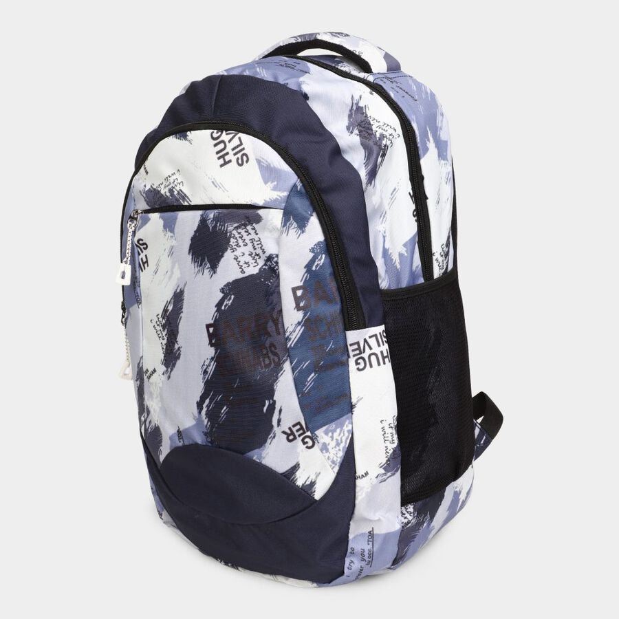 Women's Blue Fabric Backpack, , large image number null