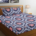 120 GSM Blue Polyester Double Bedsheet, , small image number null