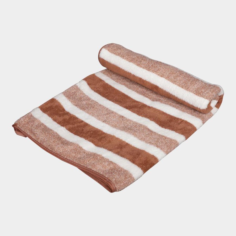 200 GSM Brown Microfiber Bath Towel, , large