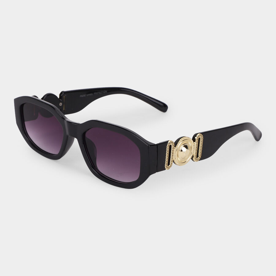 Women's Brown Plastic Sunglasess, , large