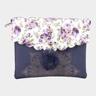 Women's Blue Polyurethane Sling Bag, , small image number null
