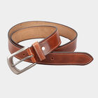 Men's Leather Casual Belt, Size 40, Textured, , small image number null