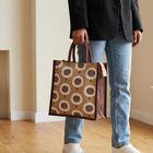 Brown JuteLunch Bag, , small