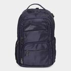 Dark Blue Polyester Backpack with Laptop Compartment and USB Port, , small image number null