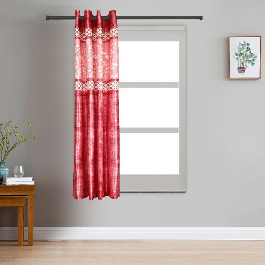 5ft. Maroon Window Curtain, , large image number null