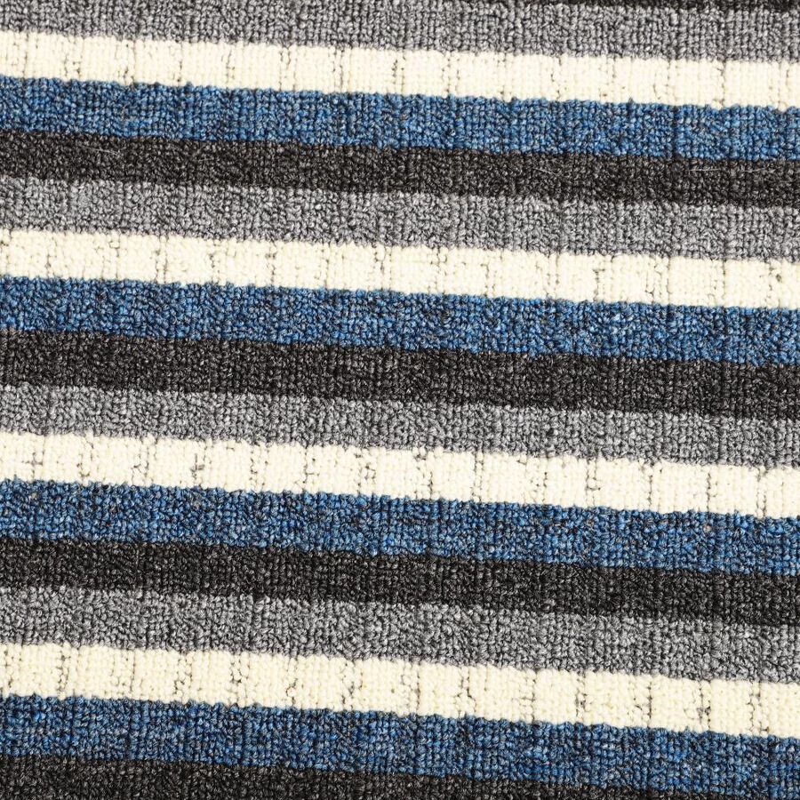 Anti-SKId Blue Polyester Door Mat, , large image number null