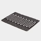 Grey Polyester Cotton Door Mat, , small image number null