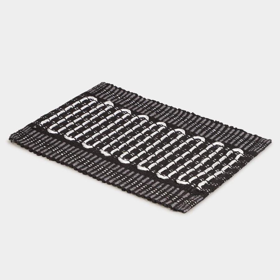 Grey Polyester Cotton Door Mat, , large image number null