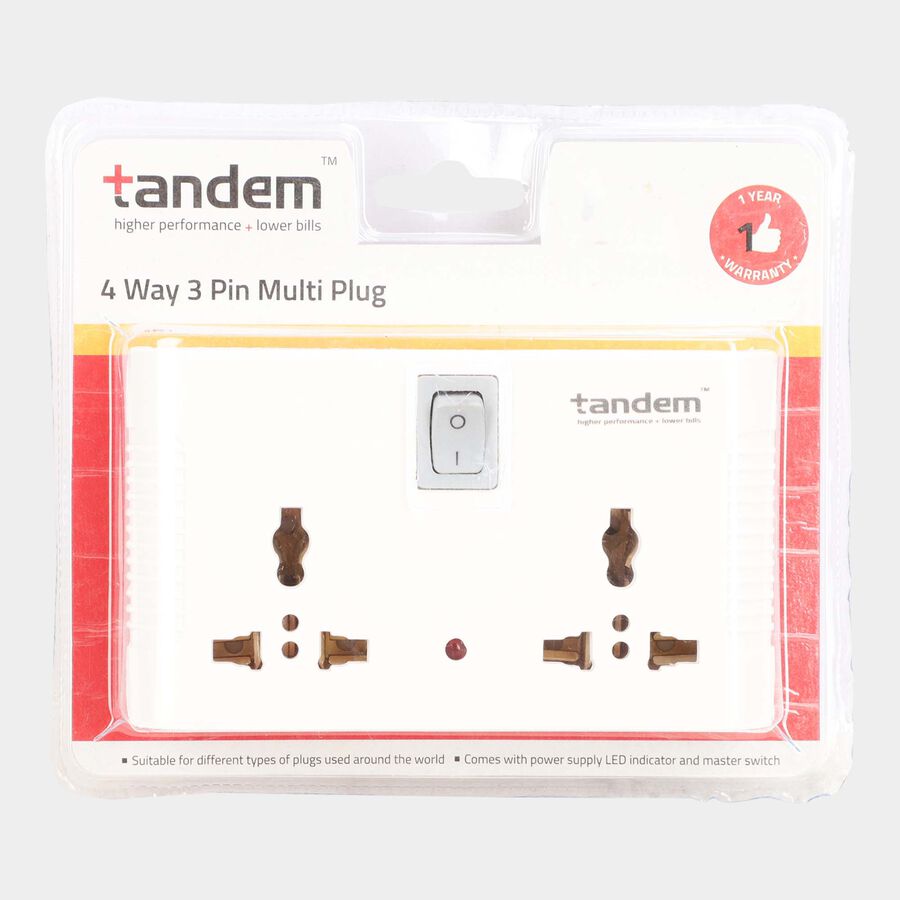 4 Way 3 Pin Multiplug, , large image number null