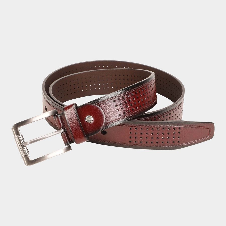 Men's Tan Polyurethane Casual Belt, , large image number null