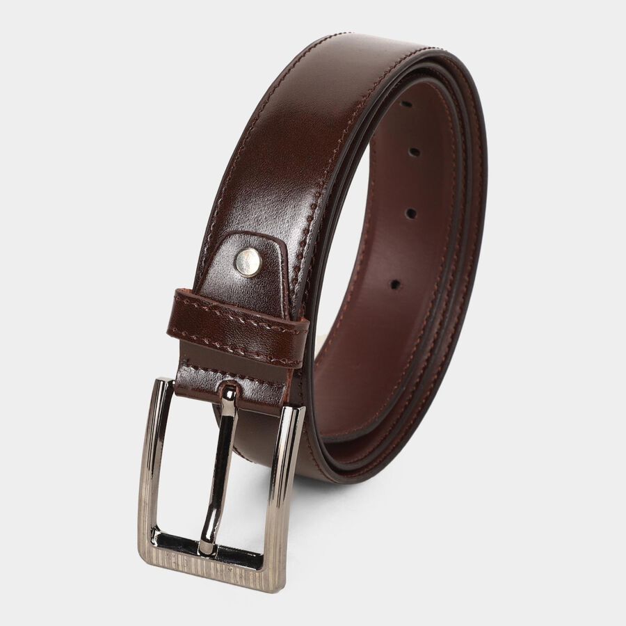 Men's Brown Polyurethane Formal Belt, , large image number null