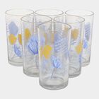 Printed Round Glass Set Of 6 Tumbler, , small image number null