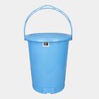 16 L Blue Plastic Dustbin, , small image number null