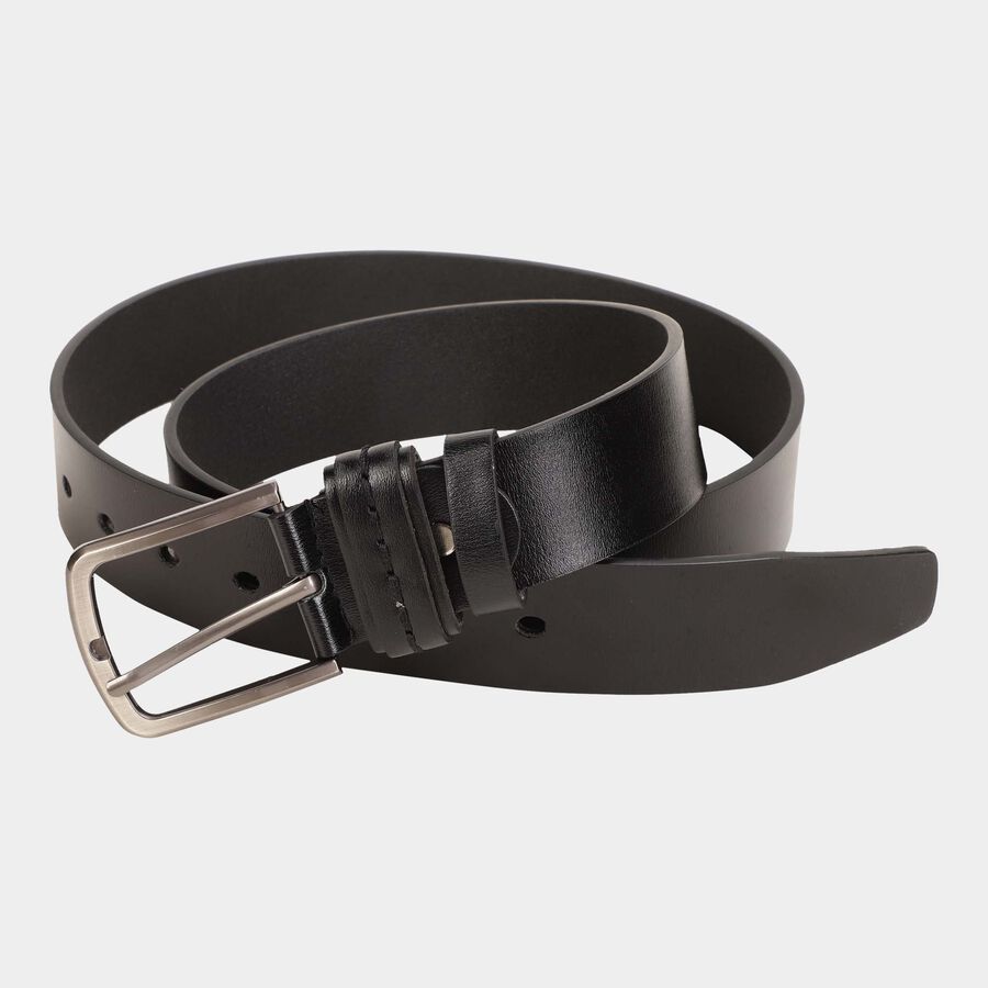 Men's Black Polyurethane Casual Belt, , large image number null