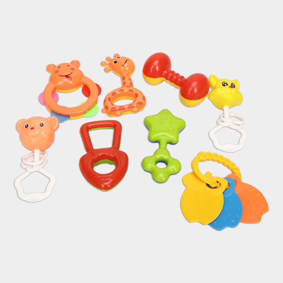 Baby Rattles, Set of 8(Colour/Design May Vary), , large image number null