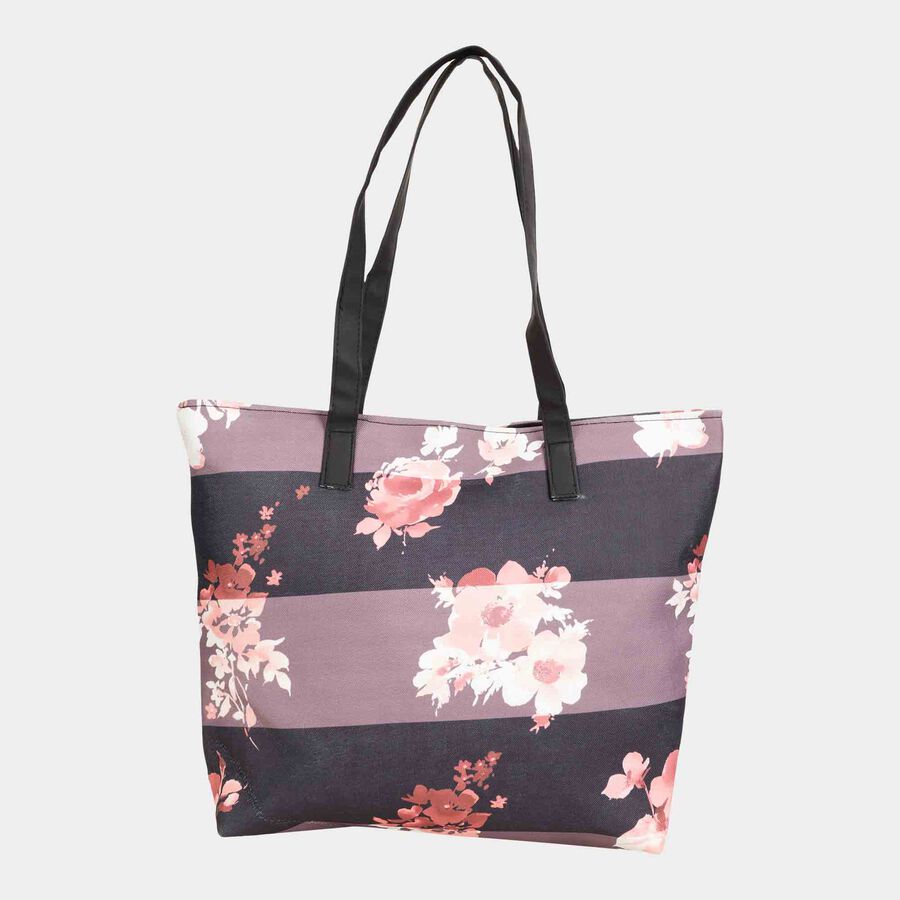 Women's off-White Polyester Tote Bag, , large image number null