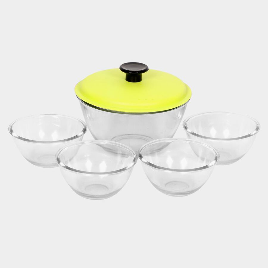 Glass Dessert Set, , large