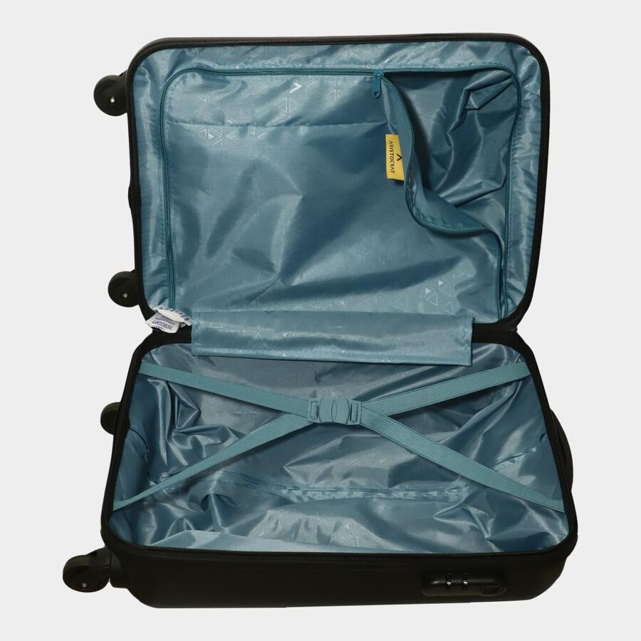 4-Wheel Black Polycarbonate Hard Case Trolley, Small, , large image number null