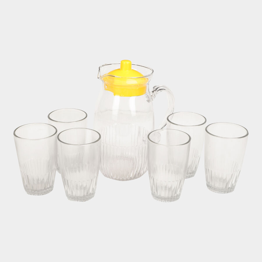 7 Pcs. Glass Lemonade Set, , large image number null