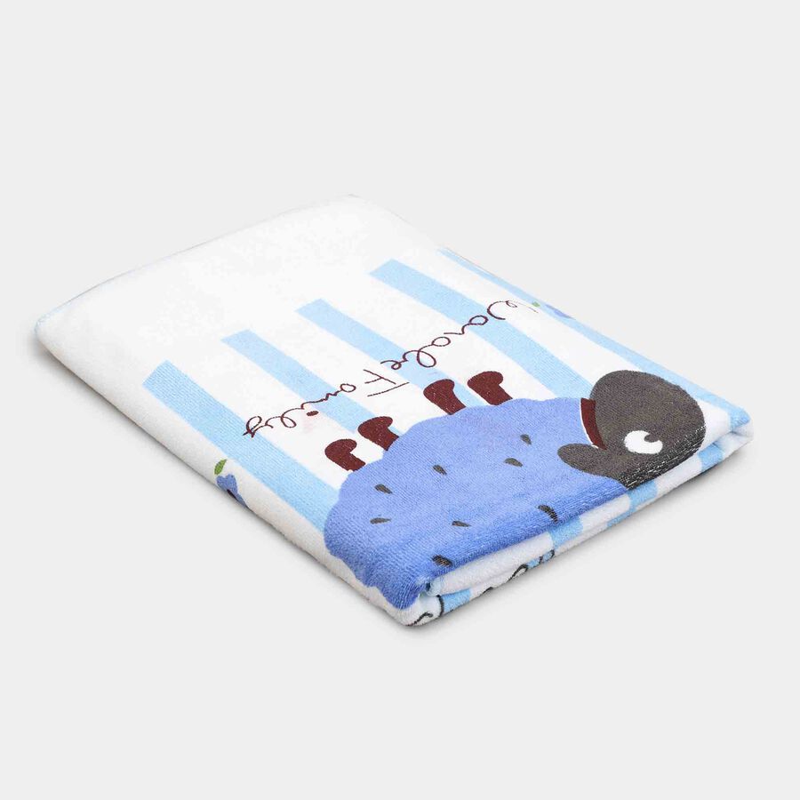 380 GSM Blue Polyester Baby Towel, , large image number null