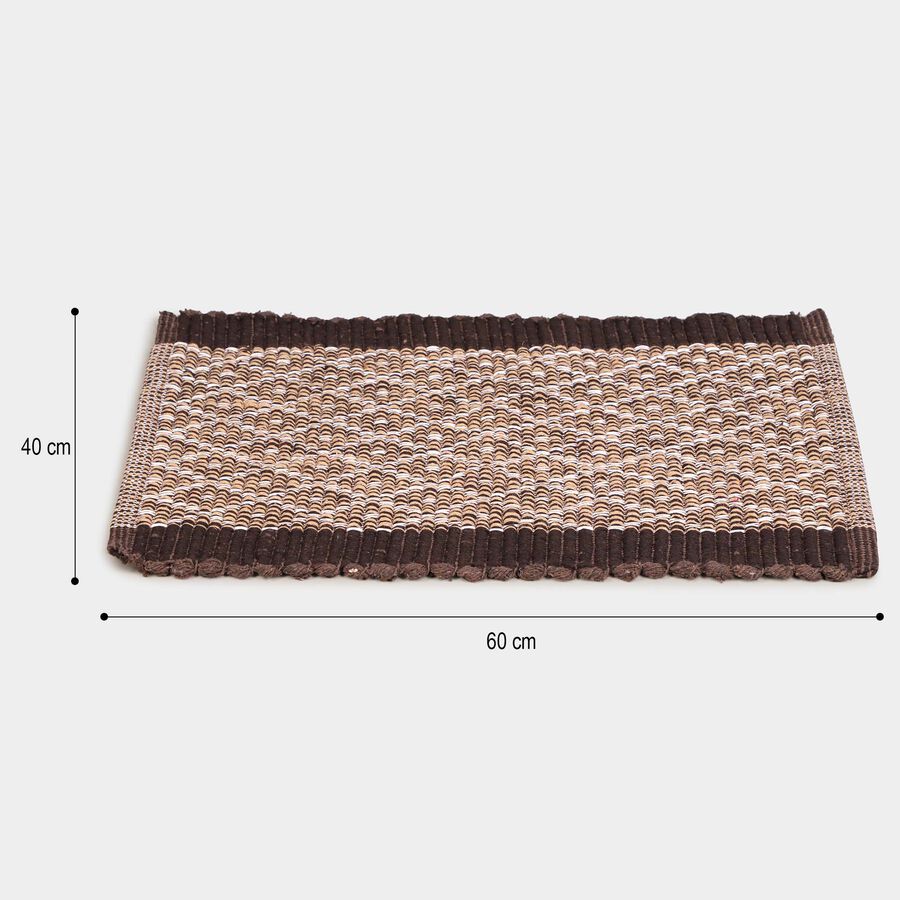 Anti-Skid Brown Polyester Door Mat, , large image number null